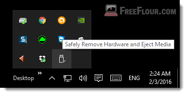 safely remove hardware and eject media